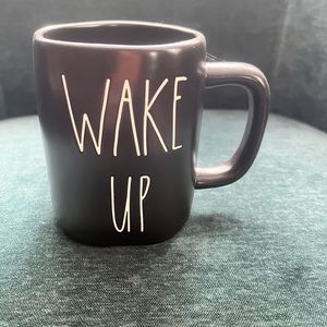 Rae Dunn Wake Up Black Coffee Mug Gift Morning Person